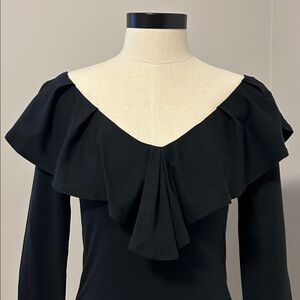 Anthropologie Eri + Ali Ruffle Long Sleeve - Sz XS